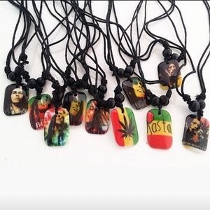 1 x $10 2X $18 3X $25 Bob Marley Adj necklaces.